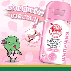 Taoyeablok Deodorant Powder Whitening (Pink) – Sakura Scent – 22g