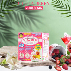 Gluta Berry 200,000mg Skin Whitening Antiaging Acne Wrinkle Reducing Powder Drink