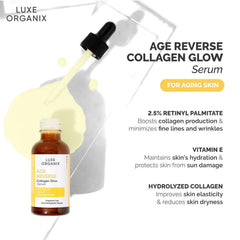 Luxe Organix Age Reverse Collagen Glow Serum – 30ml