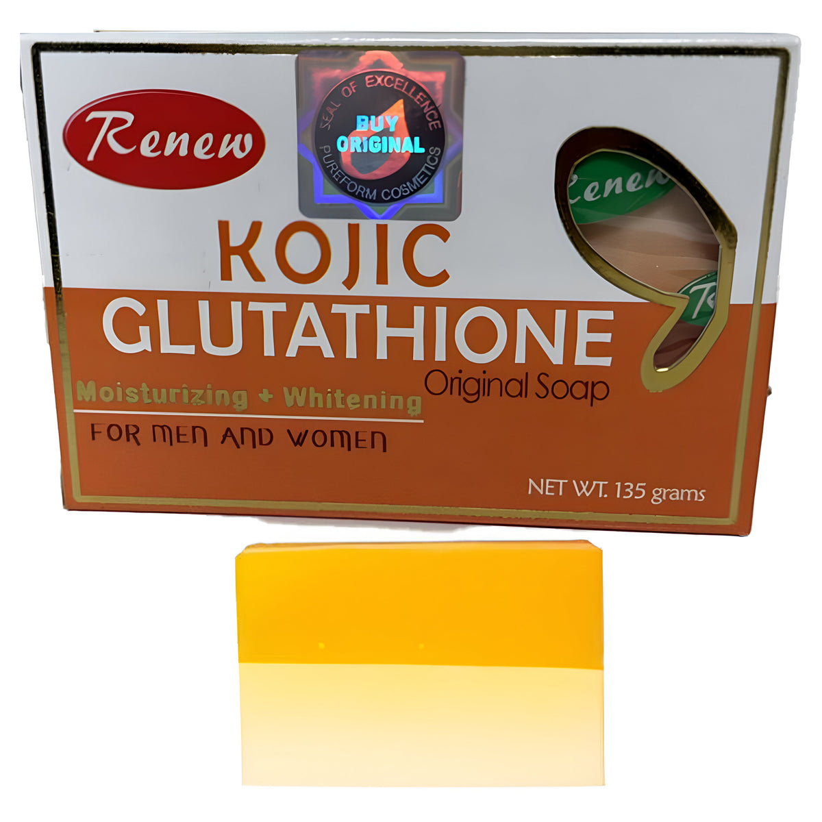 Renew Kojic Glutathione Moisturizing+Whitening Original Soap- 135g Sige Mart UAE Renew Kojic Glutathione Moisturizing+Whitening Original Soap- 135g Sige Mart UAE