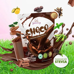 Glowming Choco Chocolate Powder Drink Mix 200g - 3Pcs Combo + FREE Ceramic Mug Gift Set