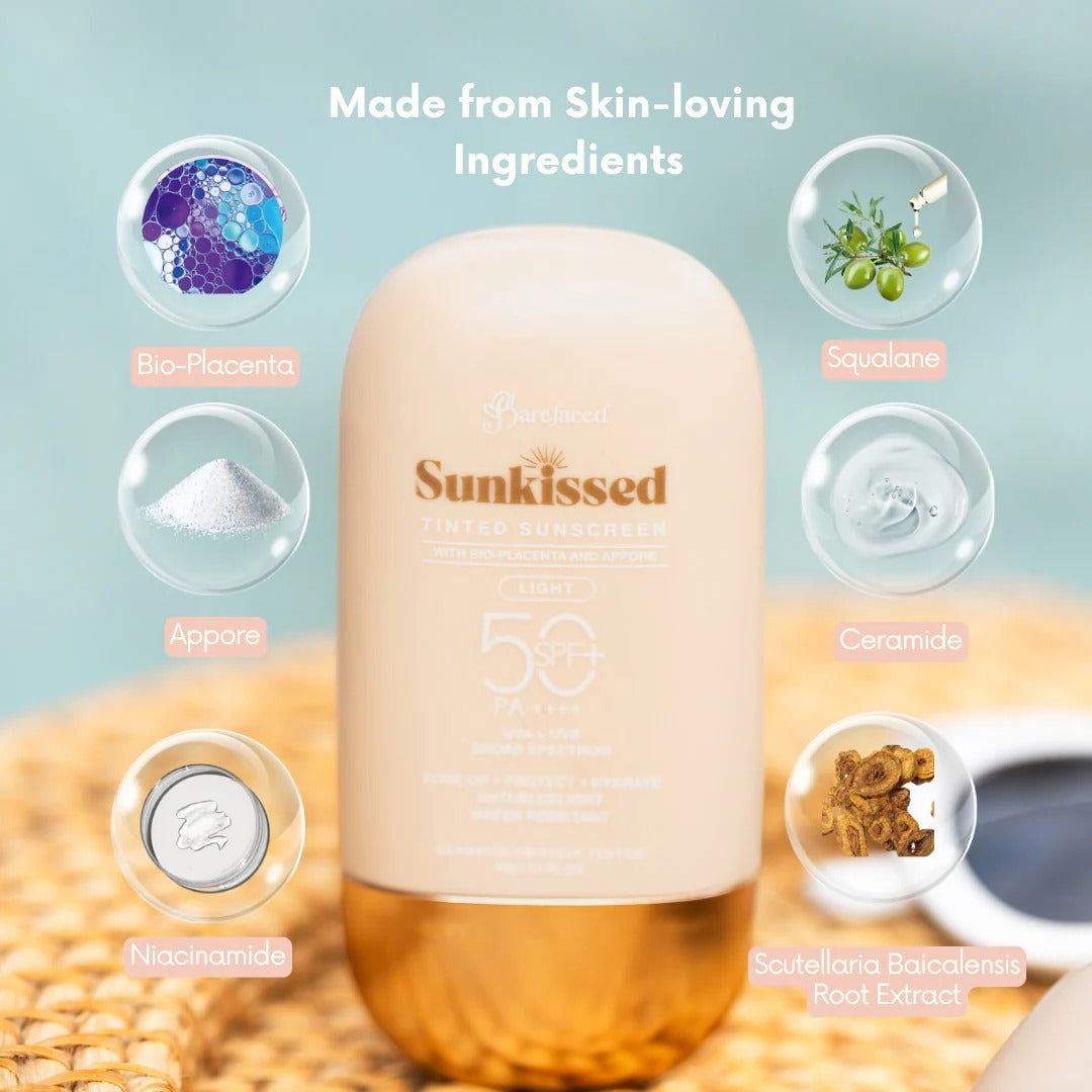 Barefaced Sunkissed Tinted Sunscreen - Light Tint 50g