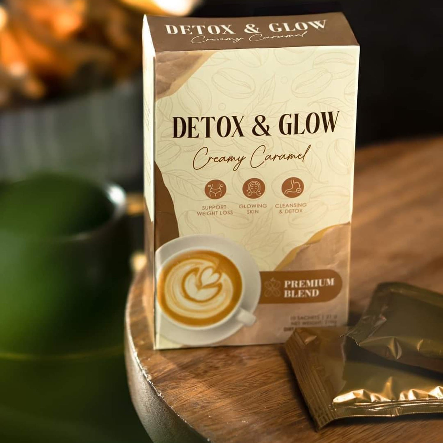 Detox & Glow Creamy Caramel Premium Blend - 210g