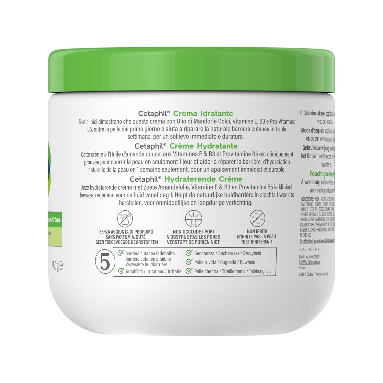 Cetaphil Moisturizing Cream for Face & Body - 453g
