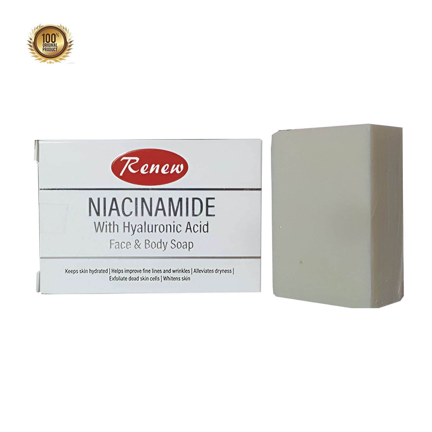 Renew Niacinamide with Hyaluronic Acid Face & Body Soap - 135g