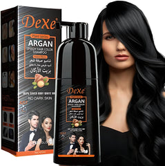 Dexe Natural Black Argan Speedy Hair Color Shampoo - 420ml