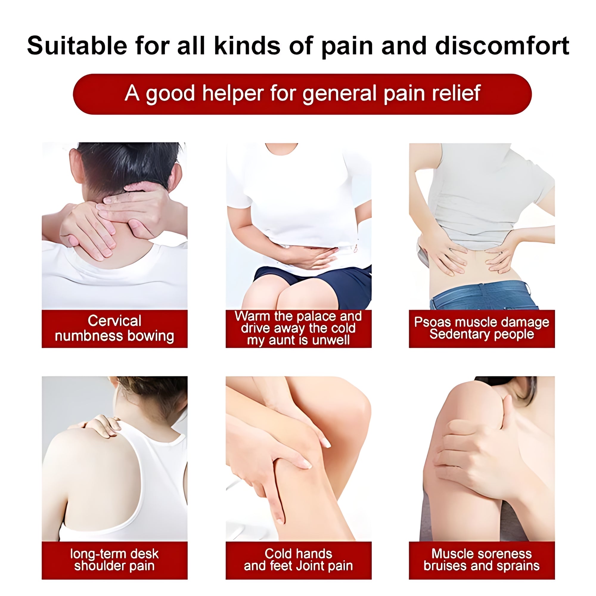 FAREJIANGTIE Pain Relief Ginger Patches - 100pc