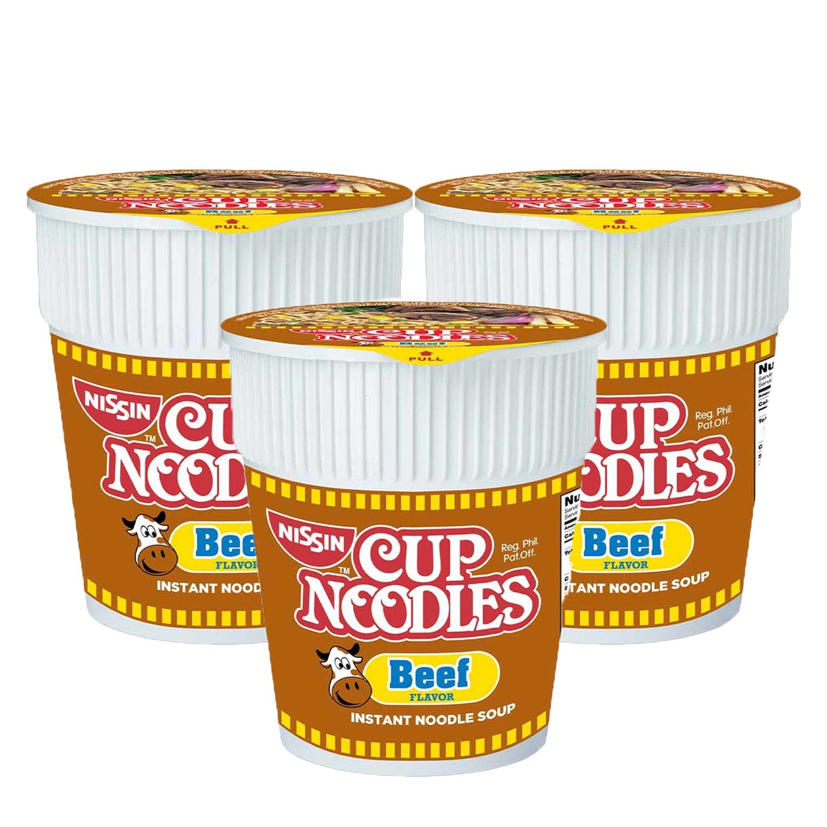 Nissins Cup Noodle Beef 60g (3 Pcs Combo Offer)