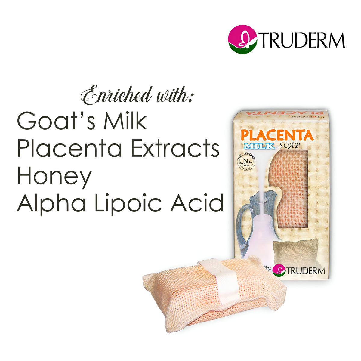 Placenta Milk Exfoliating Soap - 135g