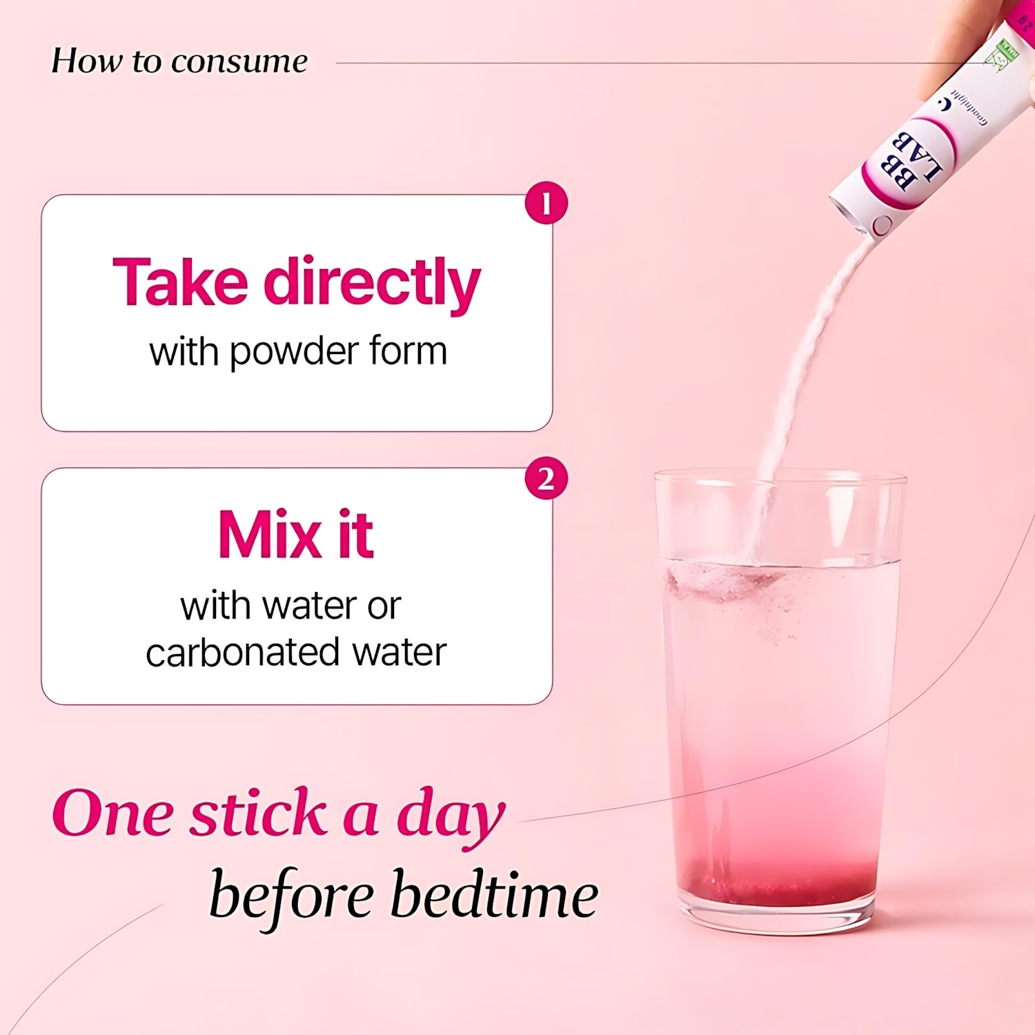 BB LAB Good Night Low Molecular Collagen Powder Stick Supplement – Mixed Berry Flavor (2g x 30 Sticks)