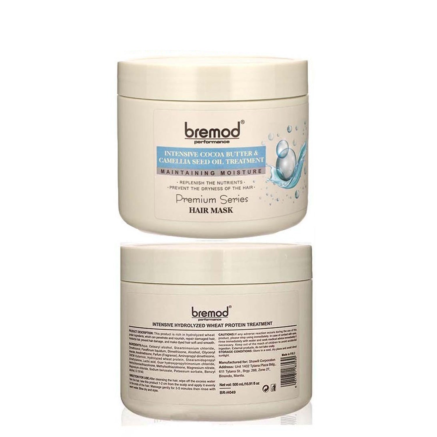 Bremod Intensive Cocoa Butter & Camellia Seed Oil Treatment Hair Mask - 500ml