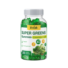 iFresh SUPER GREENS GUMMIES – Detox, Digestive Health & Immune Support (30 Gummies)