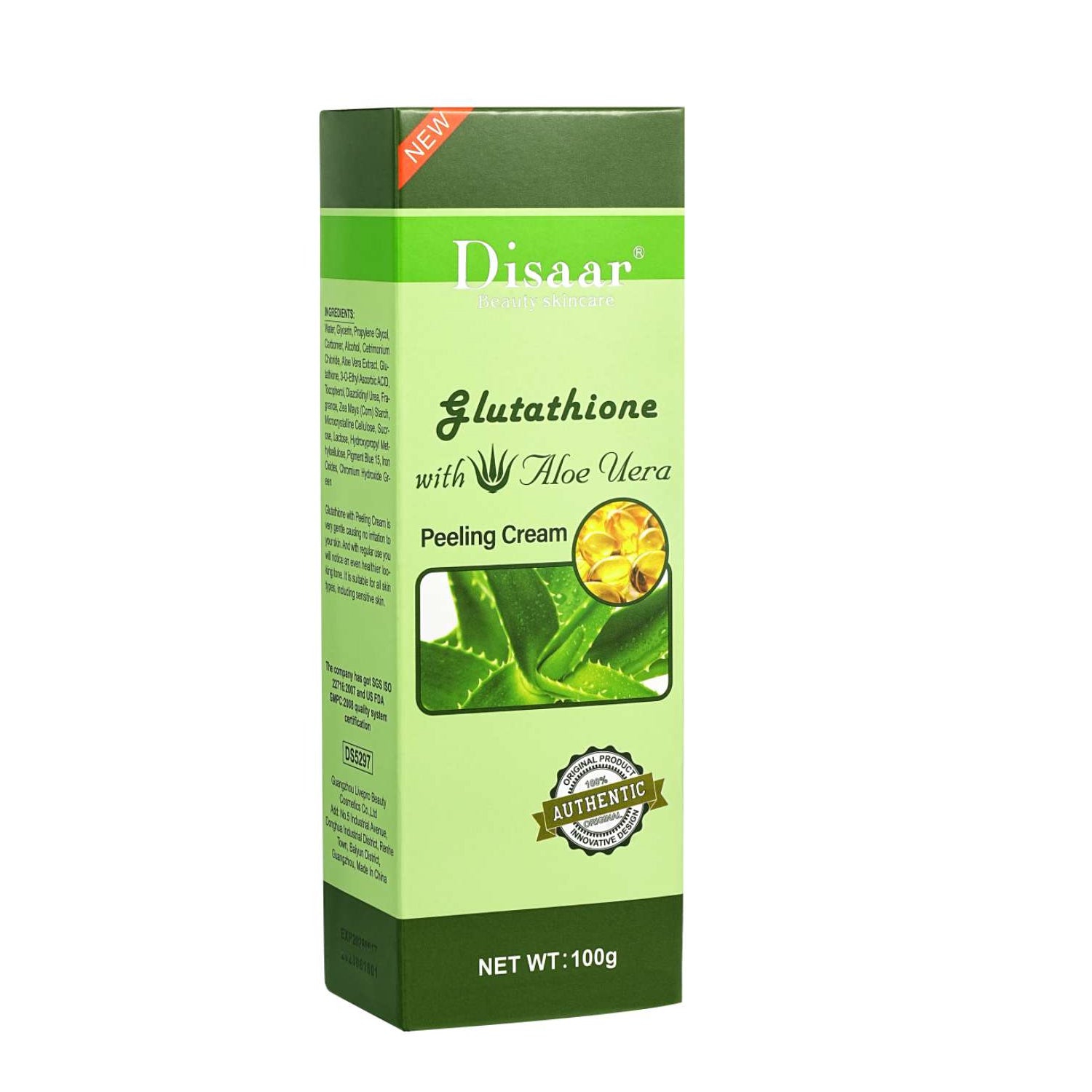 Disaar Glutathione With Aloe Vera Magic Peeling Cream - 100g Sige Mart UAE Disaar Glutathione With Aloe Vera Magic Peeling Cream - 100g Sige Mart UAE
