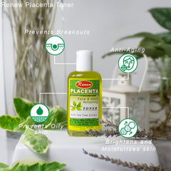 Renew Placenta Face & Neck Refreshing Toner With Tea Tree Extract - 100ml