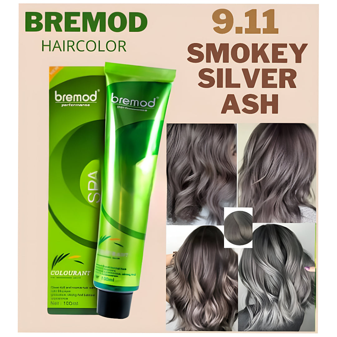 Bremod Performance 9.11 Smokey Silver Ash SPA Hair Color - 100ml