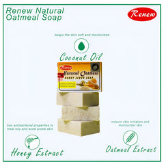 Renew Natural Oatmeal Honey Scrub Soap -135g