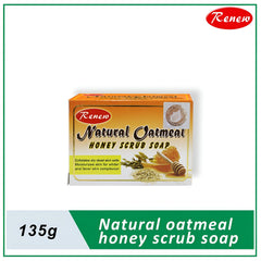 Renew Natural Oatmeal Honey Scrub Soap -135g