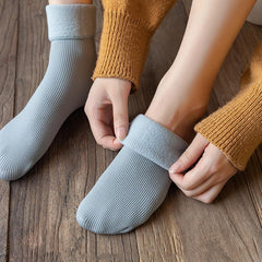 Premium Winter Thermal Socks – 3 Pairs (Solid Colors)