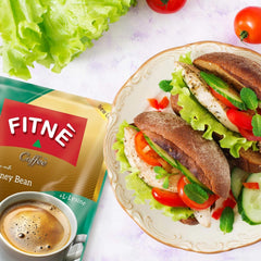 FITNE Instant Coffee Mix With White Kidney Bean Extract - 15gm × 10 Sachets