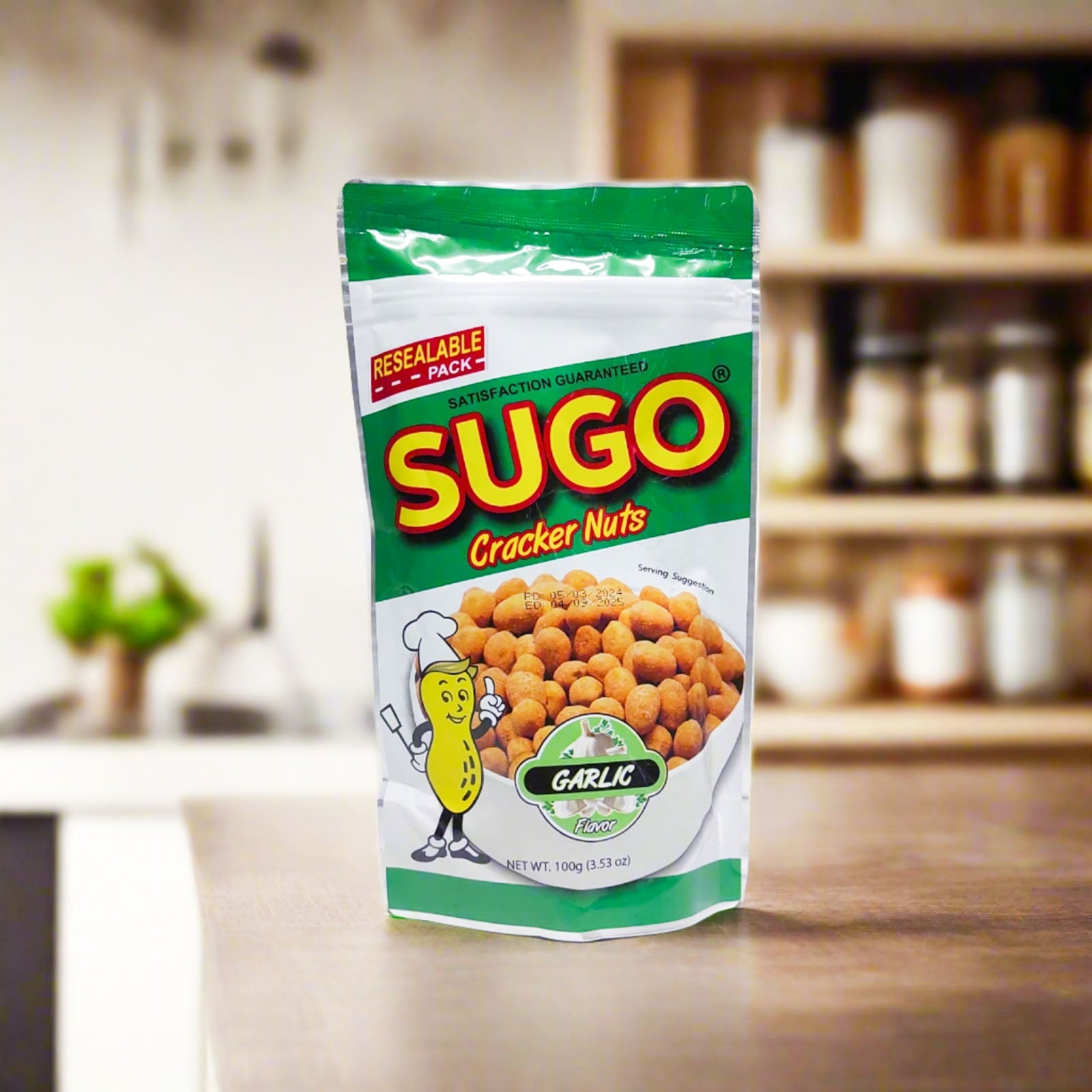 Sugo Salted Peanuts Garlic Flavor 100g