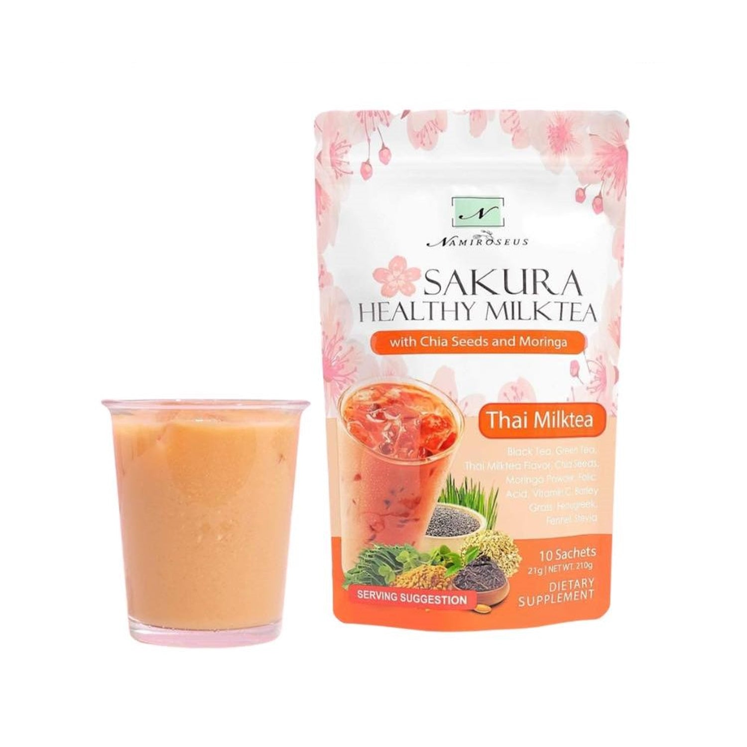 Namiroseus Sakura Healthy Milktea Thai Milktea - 210g