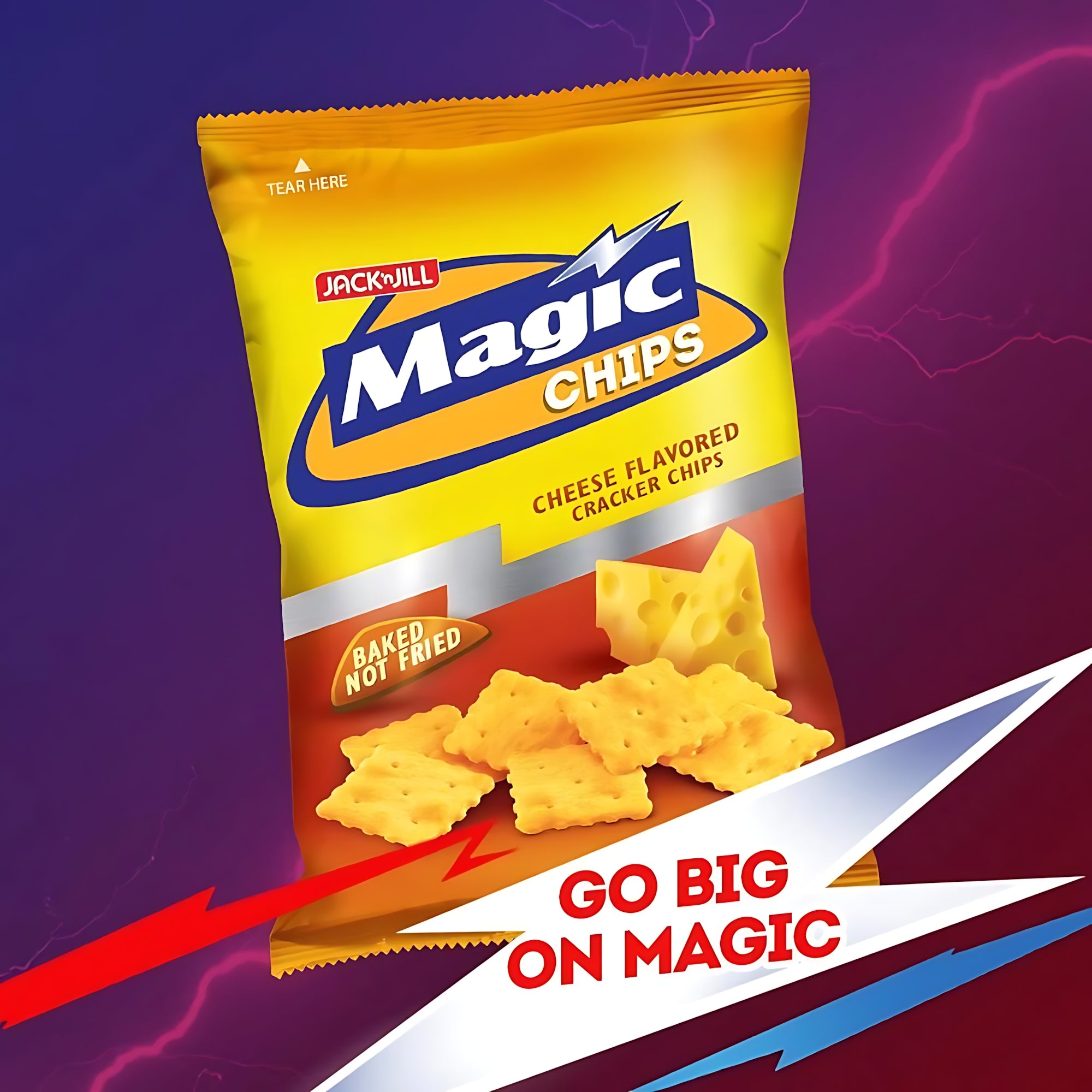 Magic Chips Cheese Baked - Jack N Jill 100g