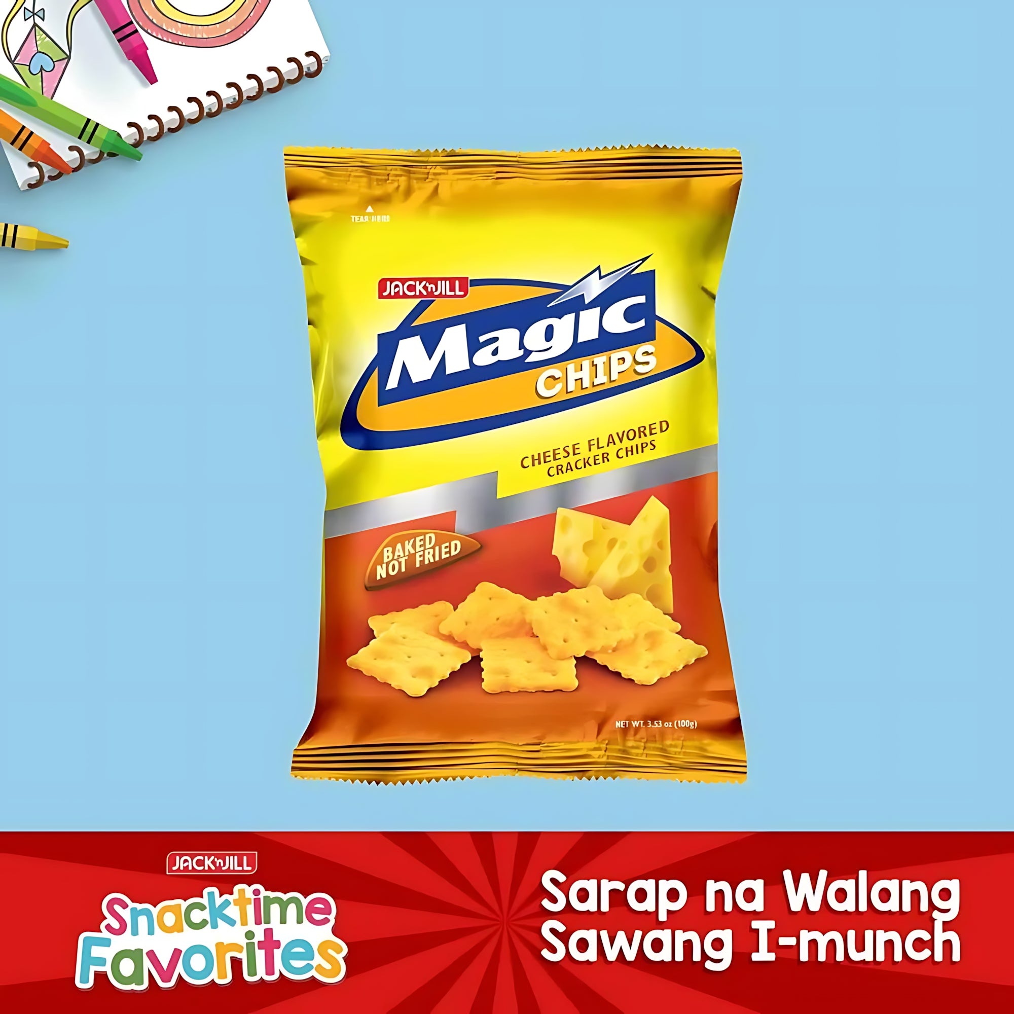 Magic Chips Cheese Baked - Jack N Jill 100g