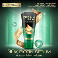 Cream Silk Triple Keratin Biotin Serum Conditioner – Ultimate Hair Fall Defiance (170ml)
