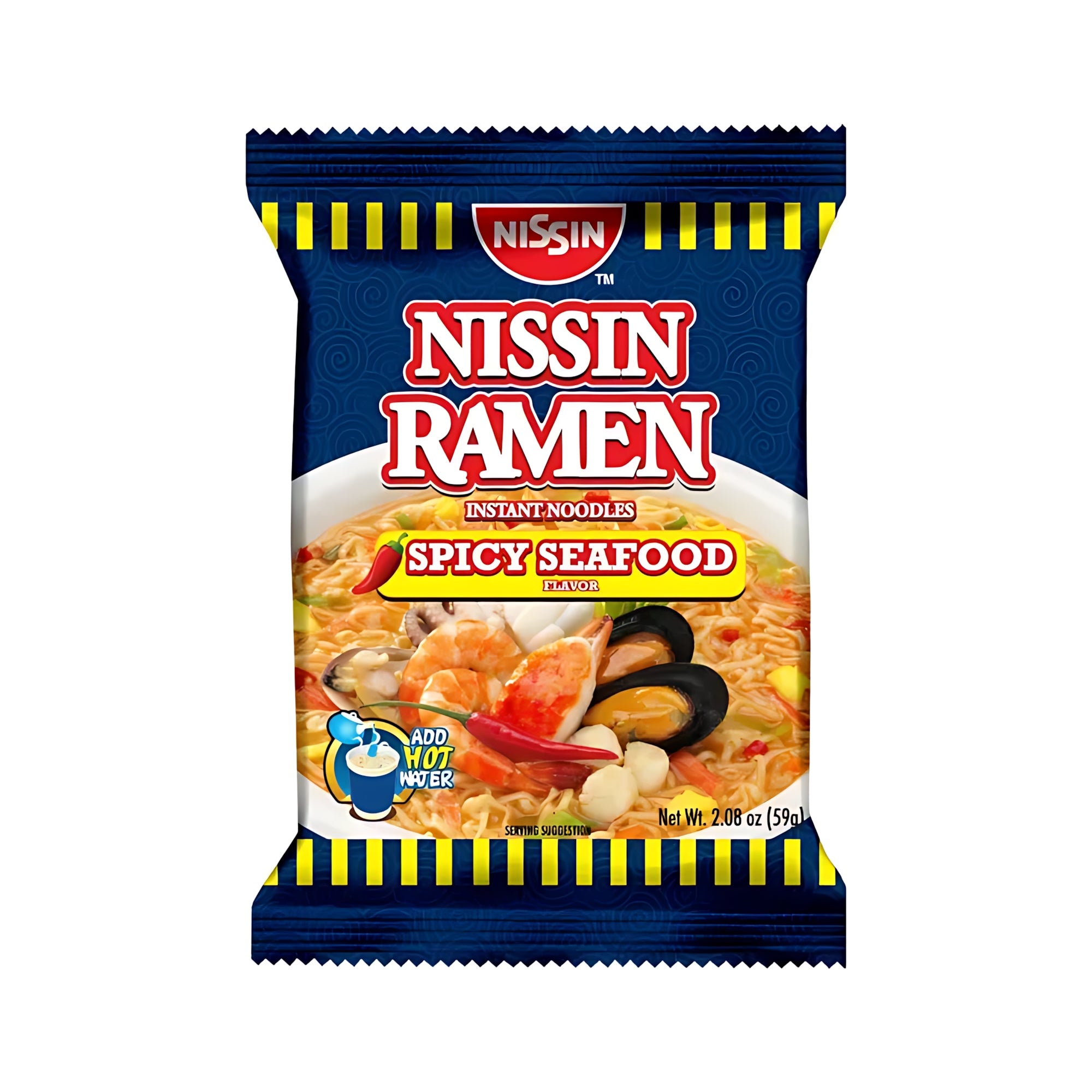 Nissin Ramen Instant Noodles Spicy Seafood 59g