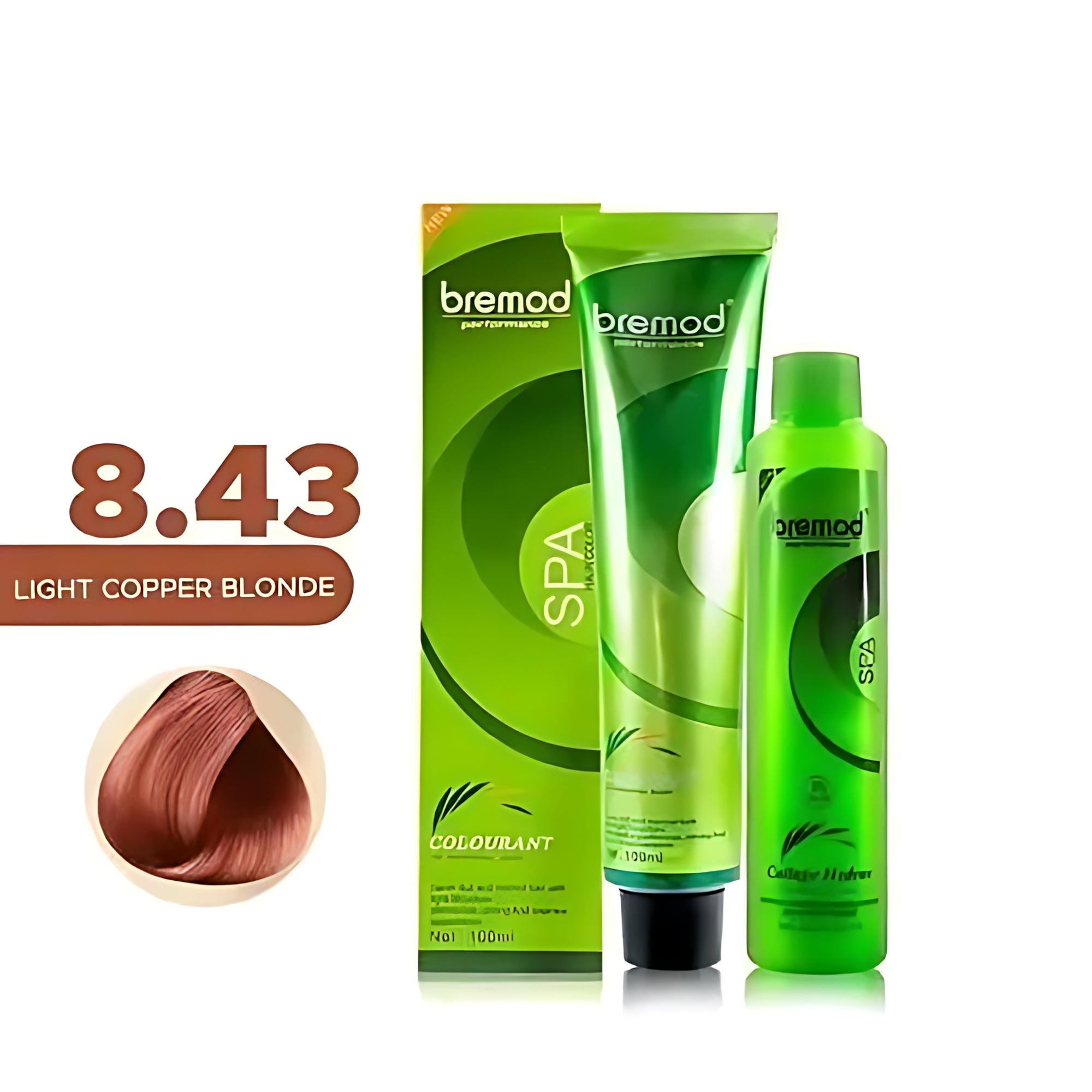 Bremod Performance 8.43 Light Copper Blond Hair Color - 100ml
