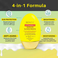 Bonita Vitamin C Serum Sunscreen SPF50 PA++++ (50ml)