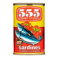 555 Sardines In Tomato Sauce Hot 155g - Pinoyhyper