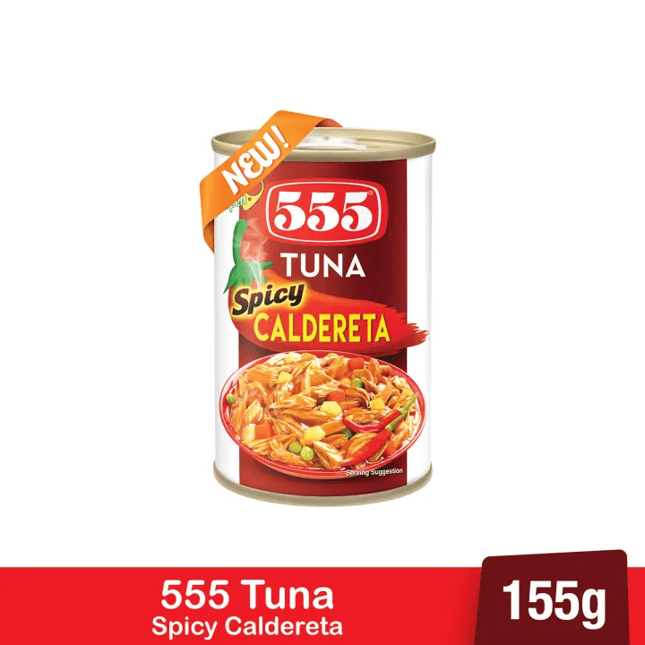 555 Tuna Spicy Caldereta - 155g - Pinoyhyper