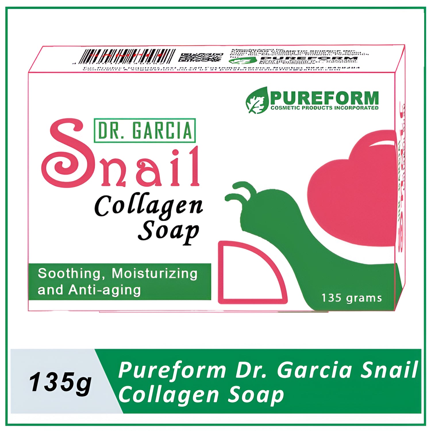 DR.Garcia Snail Collagen (Soothing Moisturizing & Anti-aging) Soap 135g