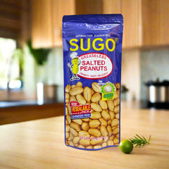 Sugo Greaseless Salted Peanuts Garlic Flavor 100g