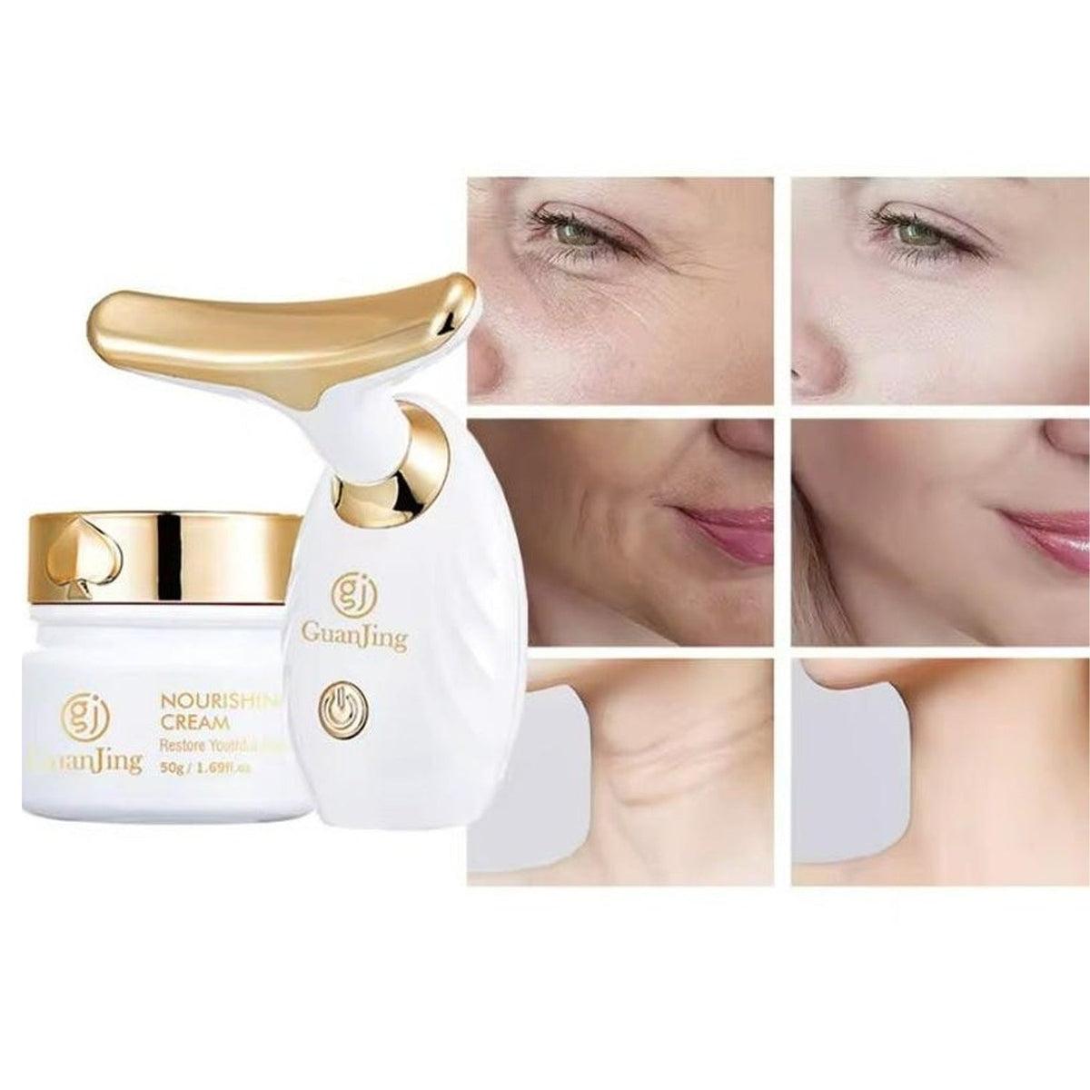 Guanjing Nourishing Lifting Skincare Set Facial Massager - GJ7206