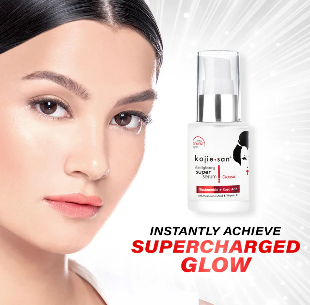 Kojie San Skin Lightening Super Serum Classic (Niacinamide + Kojic Acid with Hyaluronic & Vit C) - 30ml
