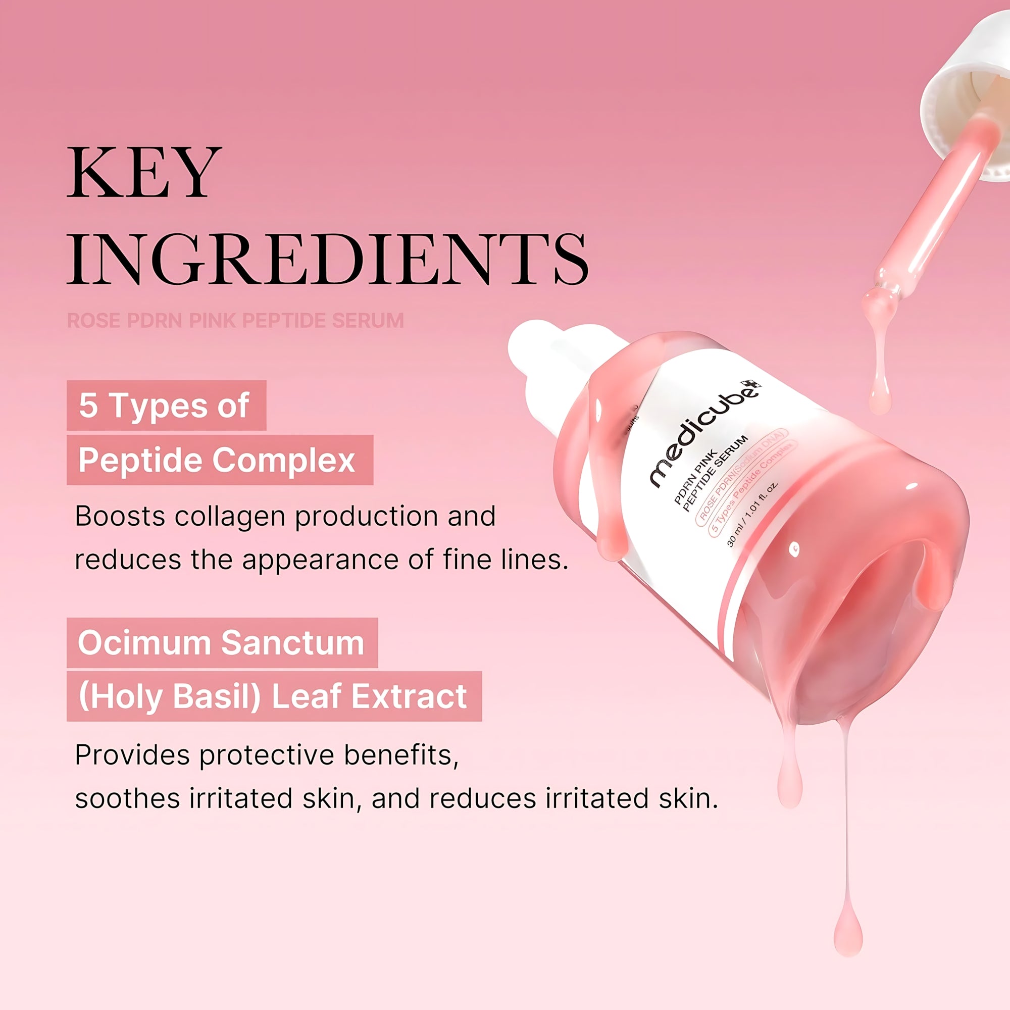 Medicube PDRN Pink Peptide Serum - 30ml