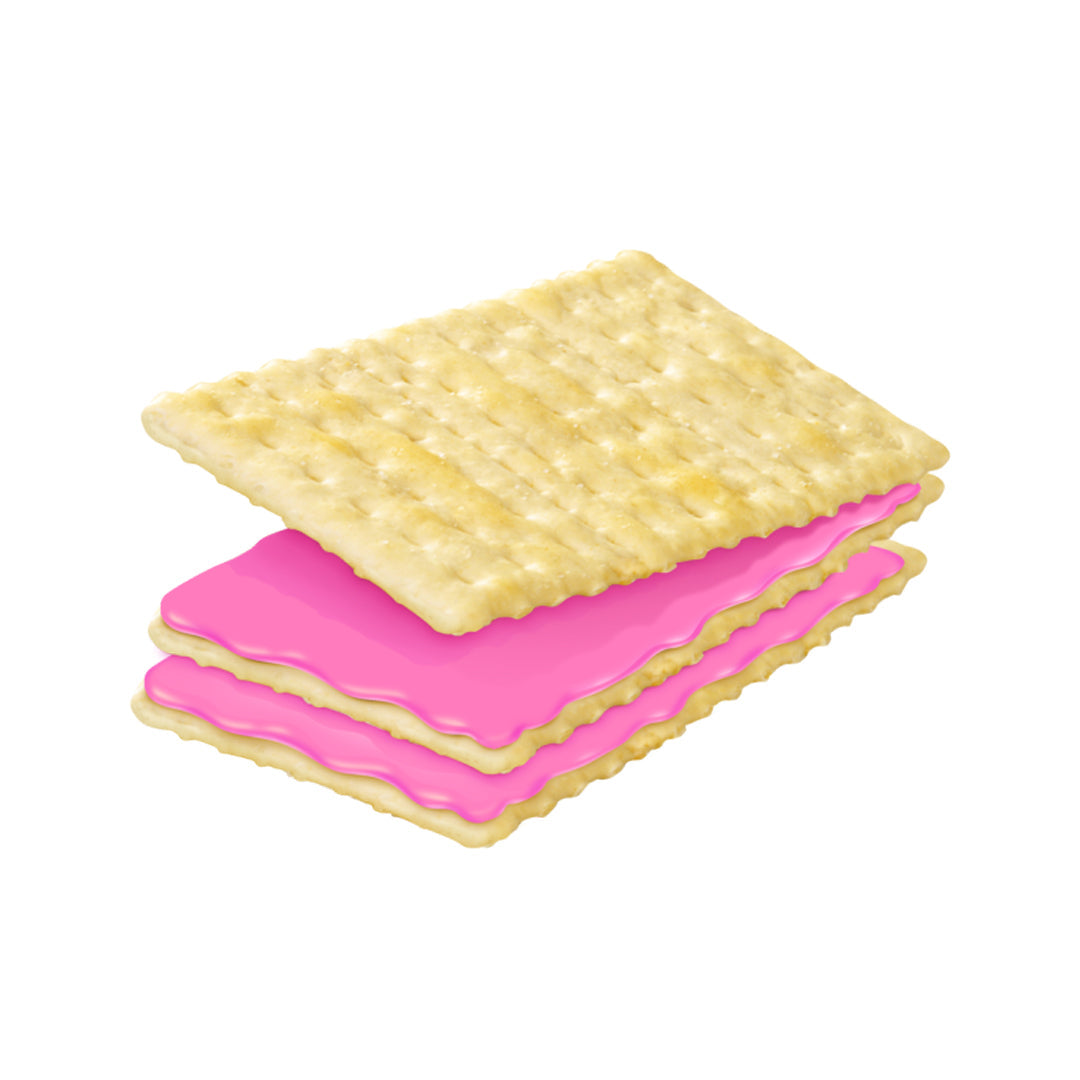 Rebisco Strawberry Filled Cracker Sandwich - 10 x 32g (320g)