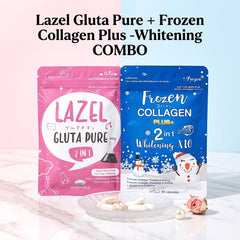Lazel Gluta Pure + Frozen Collagen Plus+ Whitening COMBO