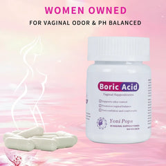 Yoni Pops Boric Acid + Probiotic Vaginal Suppositories – 30 Pieces