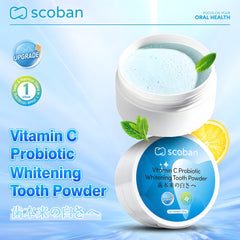 Scoban Vitamin C Probiotic Whitening Tooth Powder - 50g