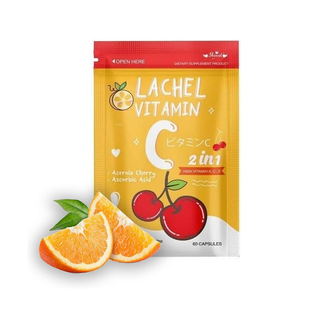 Lachel Vitamin C 2in1 60 Capsules Made in Thailand