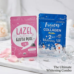 Lazel Gluta Pure + Frozen Collagen Plus+ Whitening COMBO