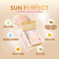 Hikari Premium Sun Perfect Tinted Sunscreen SPF50 PA++++ - 50ml