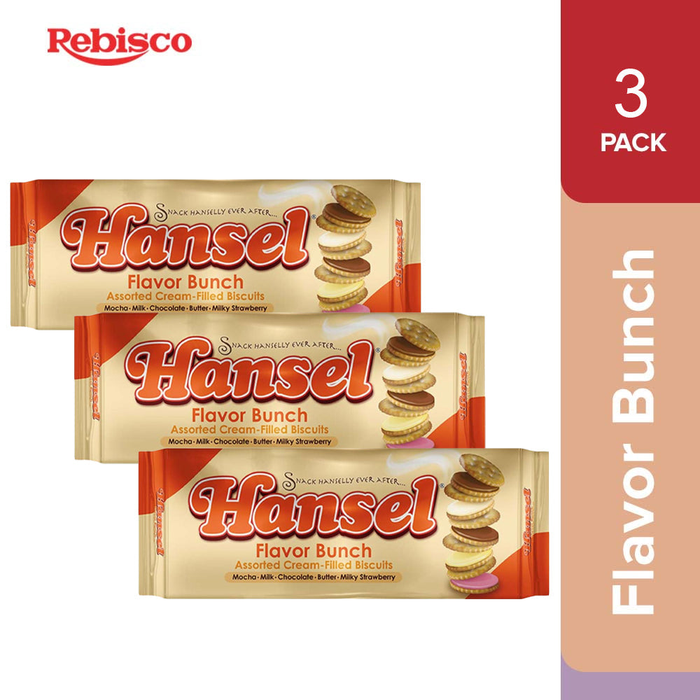 Hansel Flavor Bunch Assorted Cream Biscuits 10x31gm x 3 pcs(Offer)