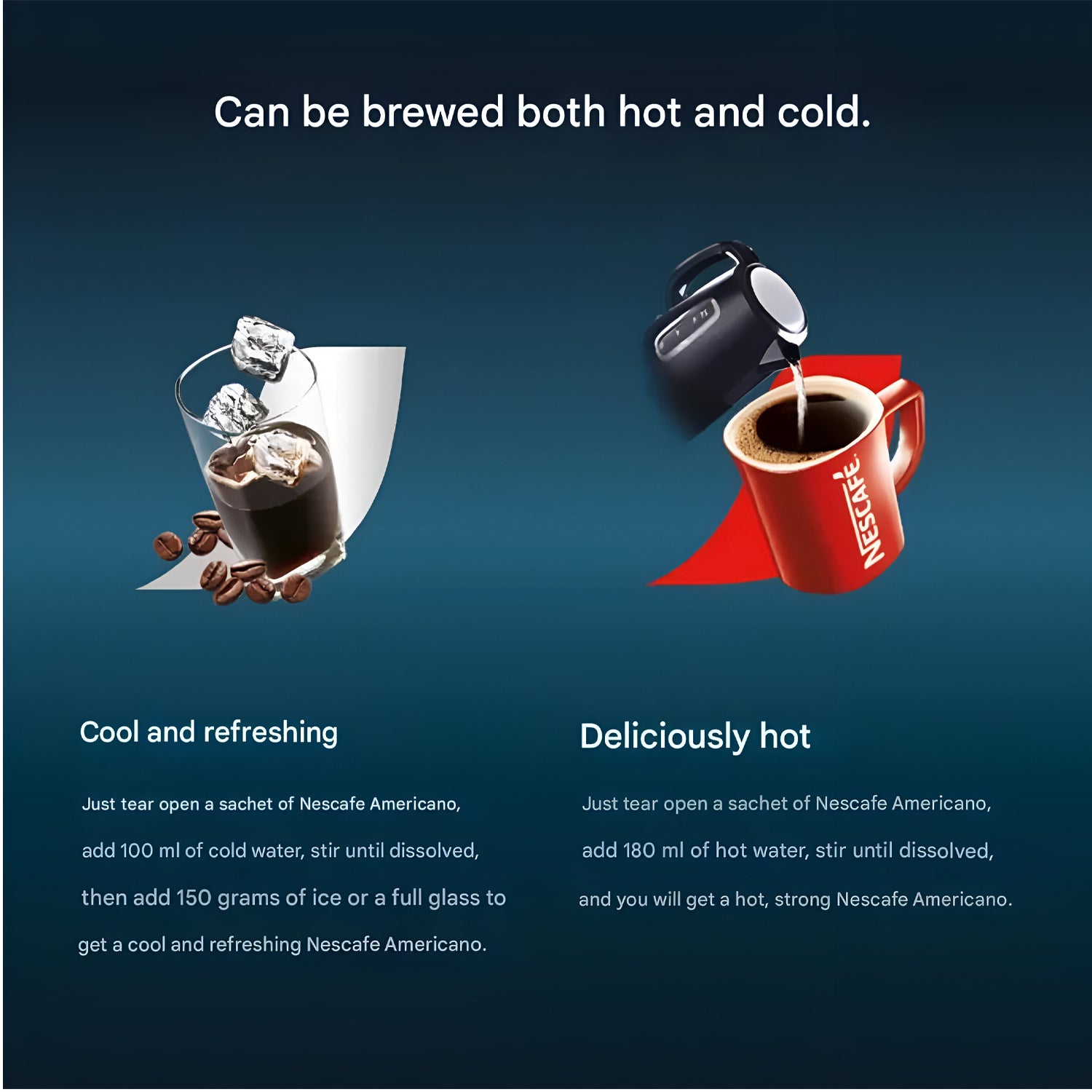 Nescafe Americano – Roasted Arabica, Zero Sugar (2g x 27 Sachets)