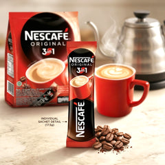 NESCAFE Original 3-in-1 Instant Coffee – 30 Sachets × 17.5g | 525g