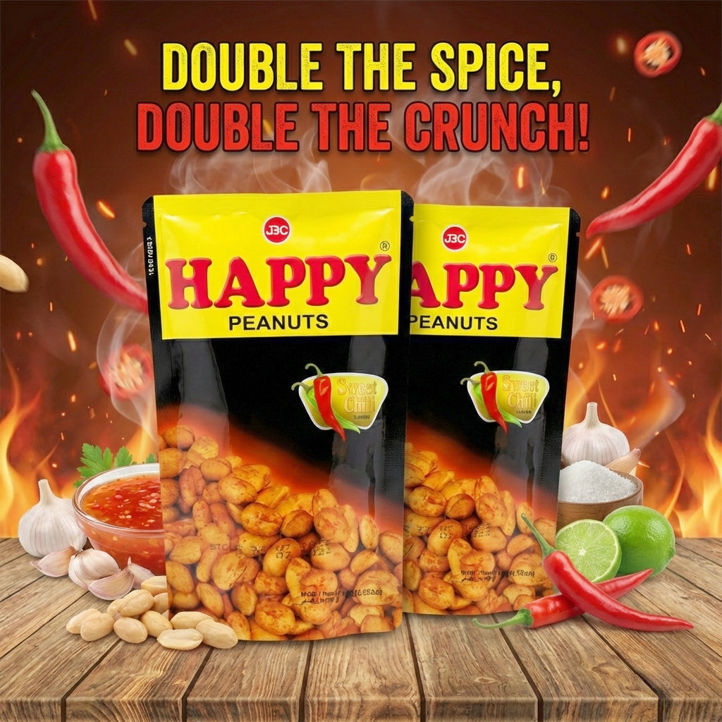 Happy Peanuts Sweet Chili Peanuts – 100g (BUY 1 GET 1 OFFER)