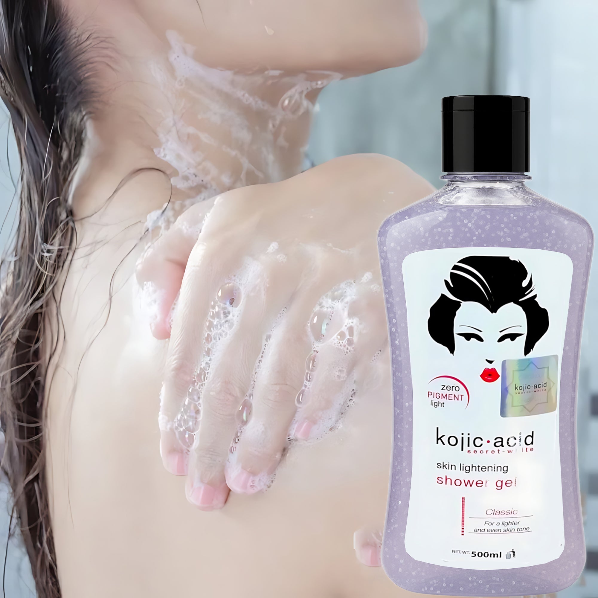 Secret White Kojic Acid Skin Lightening Shower Gel – 500ml
